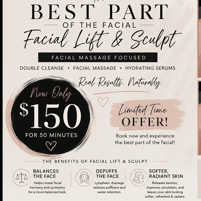 Facial Lift & Sculpt express at Vibrant Esthetics Inc. in Mount Sinai, NY